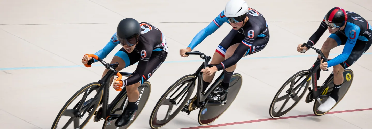 Track cyclists