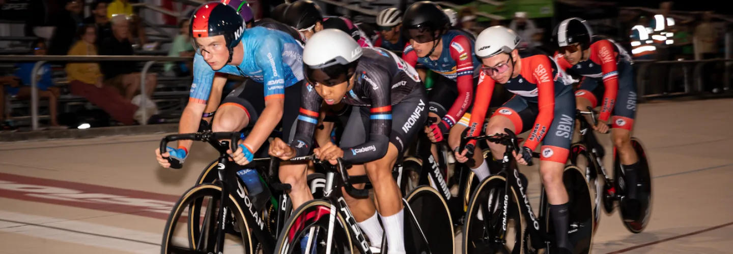 Track cyclists